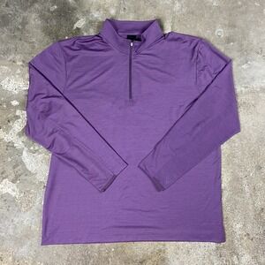 Dunning Golf 1/4 Zip Men's Size XXL Purple‎ Long Sleeve Pullover Outdoor Sports